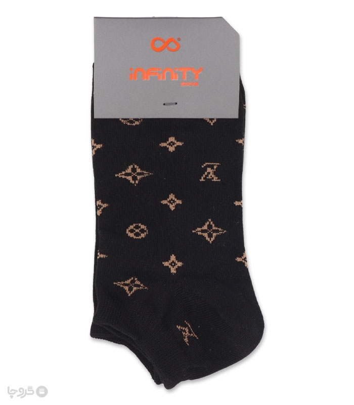 خرید عمده پک جوراب مچی زنانه اینفینیتی طرح لویی ویتون - بسته 6 عددی