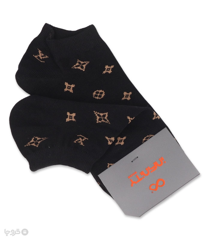 خرید عمده پک جوراب مچی زنانه اینفینیتی طرح لویی ویتون - بسته 6 عددی