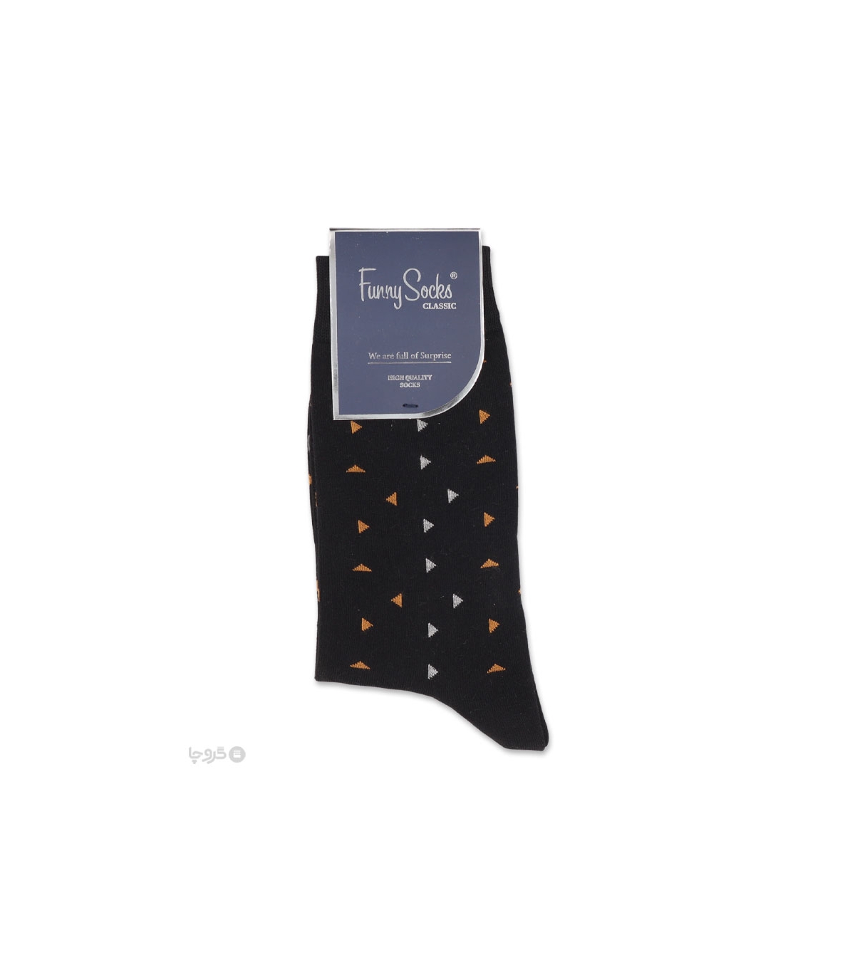 خرید عمده پک جوراب ساقدار مردانه Funny Socks فانی ساکس کد 65127 - جعبه 12 عددی