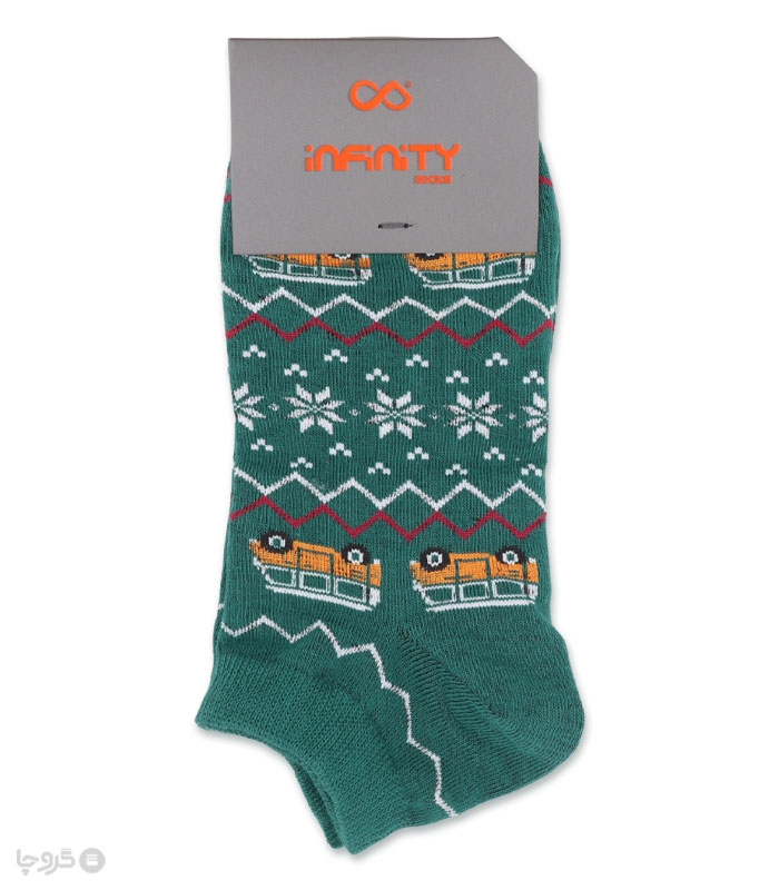 خرید عمده پک جوراب مچی زنانه اینفینیتی طرح فولکس - بسته 6 عددی