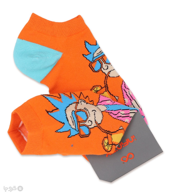 خرید عمده پک جوراب مچی زنانه اینفینیتی طرح ریک - بسته 6 عددی