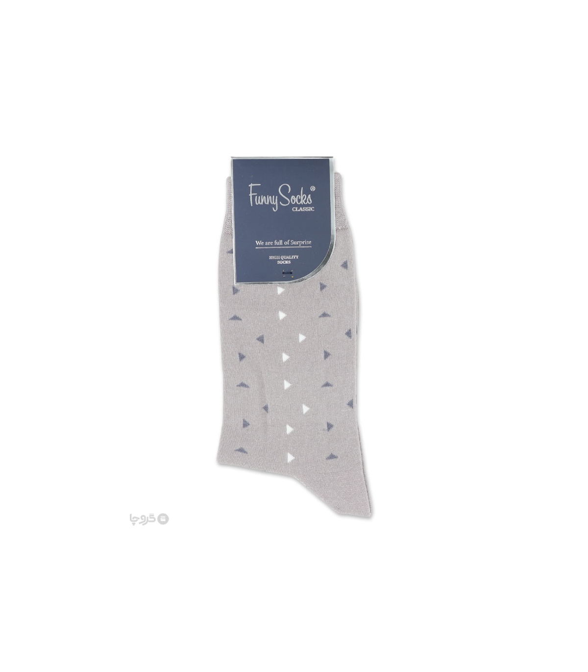 خرید عمده پک جوراب ساقدار مردانه Funny Socks فانی ساکس کد 65127 - جعبه 12 عددی