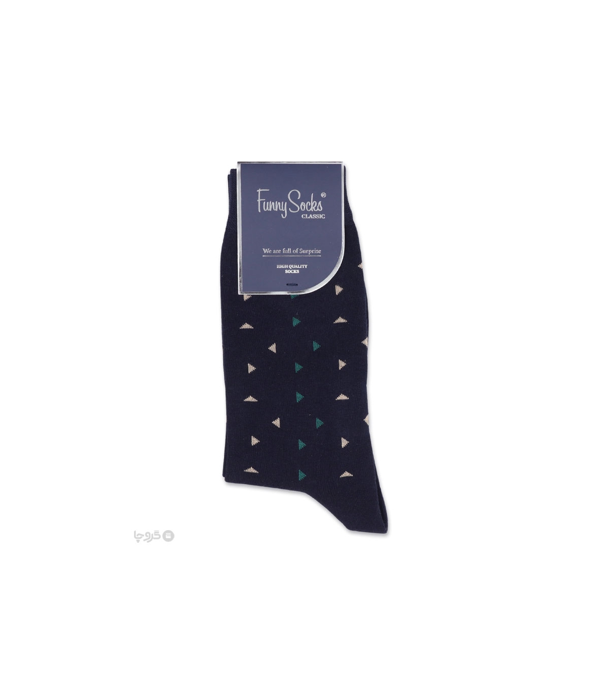 خرید عمده پک جوراب ساقدار مردانه Funny Socks فانی ساکس کد 65127 - جعبه 12 عددی