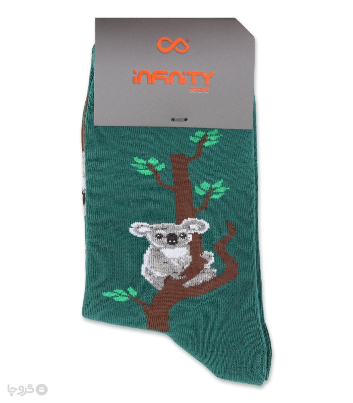 خرید عمده پک جوراب ساقدار زنانه اینفینیتی طرح کوآلا - بسته 6 عددی