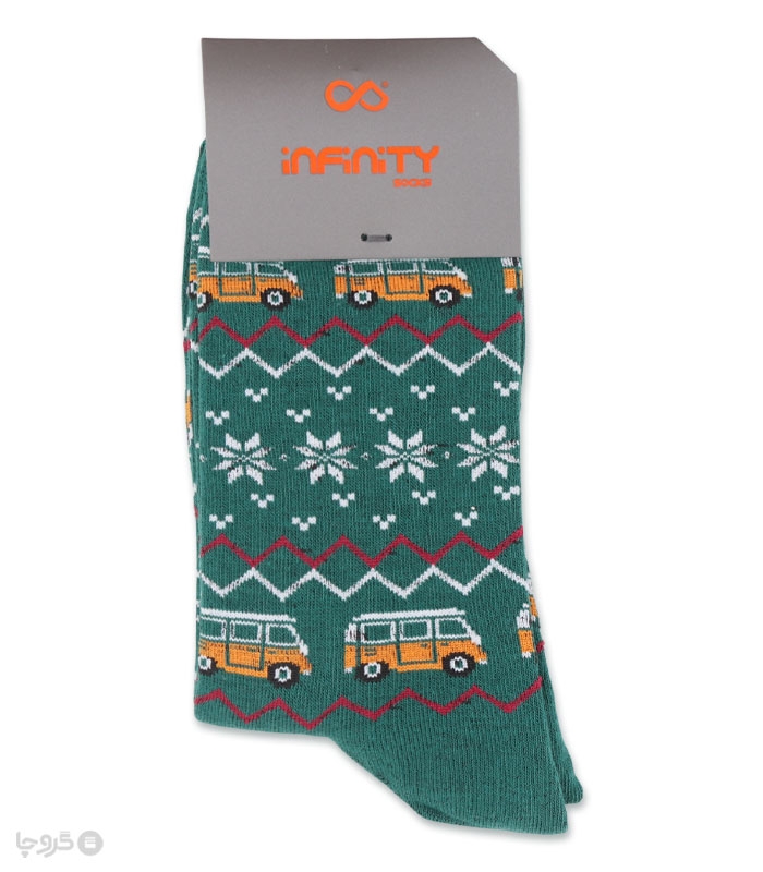 خرید عمده پک جوراب ساقدار زنانه اینفینیتی طرح فولکس - بسته 6 عددی