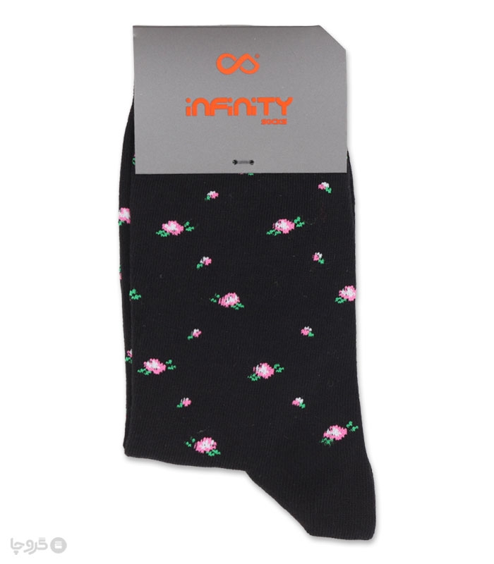 خرید عمده پک جوراب ساقدار زنانه اینفینیتی طرح گل - بسته 6 عددی