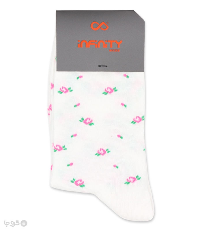 خرید عمده پک جوراب ساقدار زنانه اینفینیتی طرح گل - بسته 6 عددی