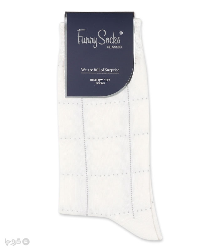 خرید عمده پک جوراب ساقدار مردانه Funny Socks فانی ساکس کد 65128 - جعبه 12 عددی