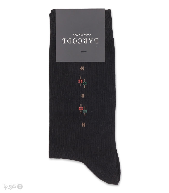 خرید عمده پک جوراب ساقدار مردانه بارکد طرح Elegant Dot - بسته 6 عددی