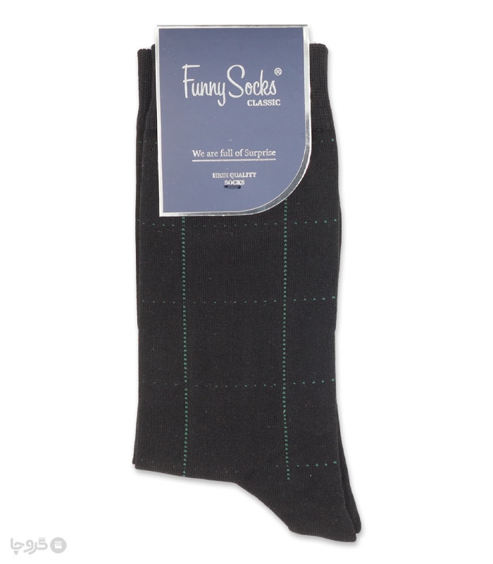 خرید عمده پک جوراب ساقدار مردانه Funny Socks فانی ساکس کد 65128 - جعبه 12 عددی