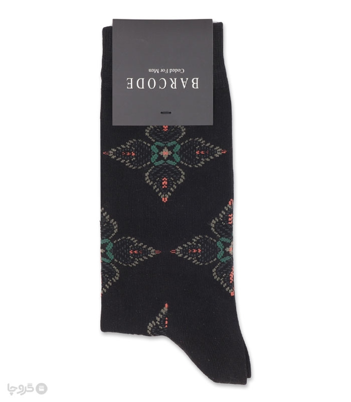 خرید عمده پک جوراب ساقدار مردانه بارکد طرح Heritage Design - بسته 6 عددی