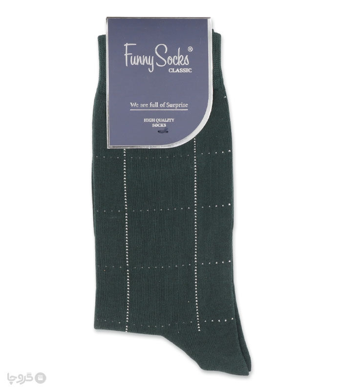 خرید عمده پک جوراب ساقدار مردانه Funny Socks فانی ساکس کد 65128 - جعبه 12 عددی