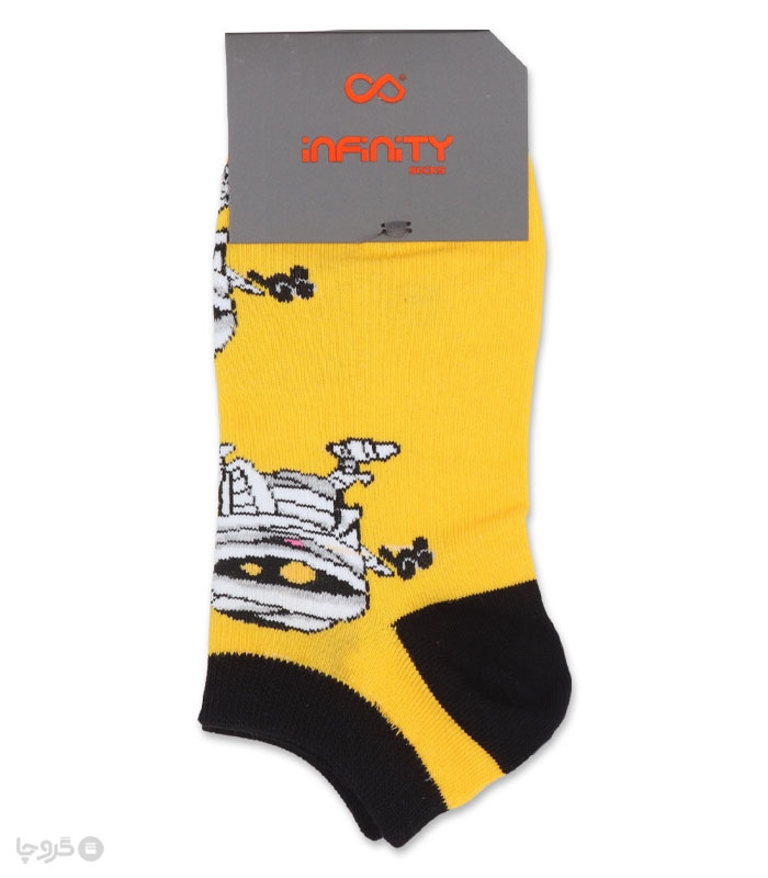 خرید عمده پک جوراب مچی زنانه اینفینیتی طرح مومیایی - بسته 6 عددی