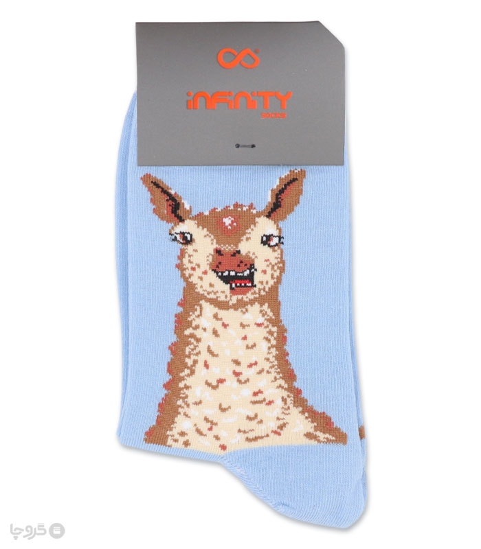 خرید عمده پک جوراب ساقدار زنانه اینفینیتی طرح لاما - بسته 6 عددی