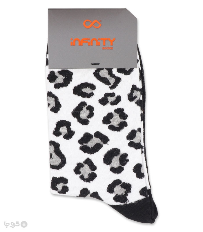 خرید عمده پک جوراب ساقدار زنانه اینفینیتی طرح پلنگی - بسته 6 عددی