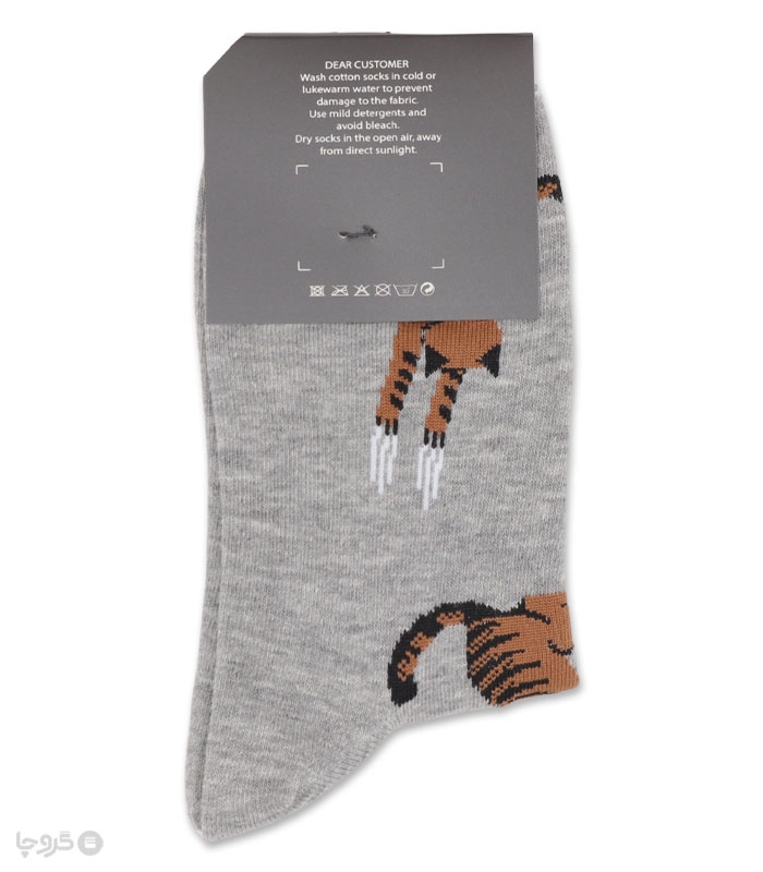 خرید عمده پک جوراب ساقدار زنانه اینفینیتی طرح گربه بازیگوش - بسته 6 عددی