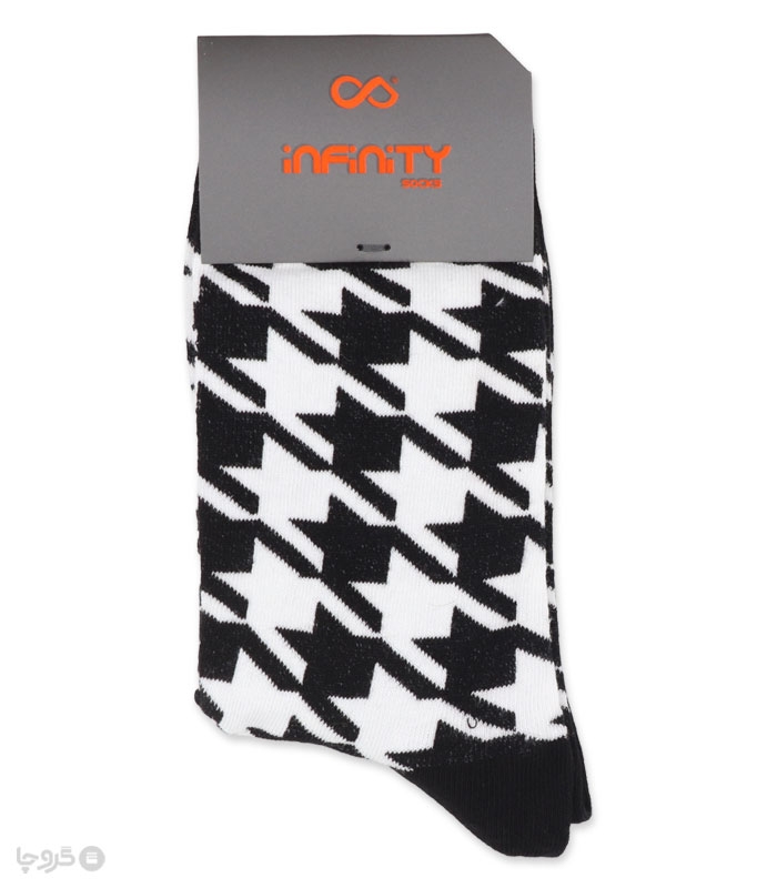 خرید عمده پک جوراب ساقدار زنانه اینفینیتی طرح پیچازی - بسته 6 عددی