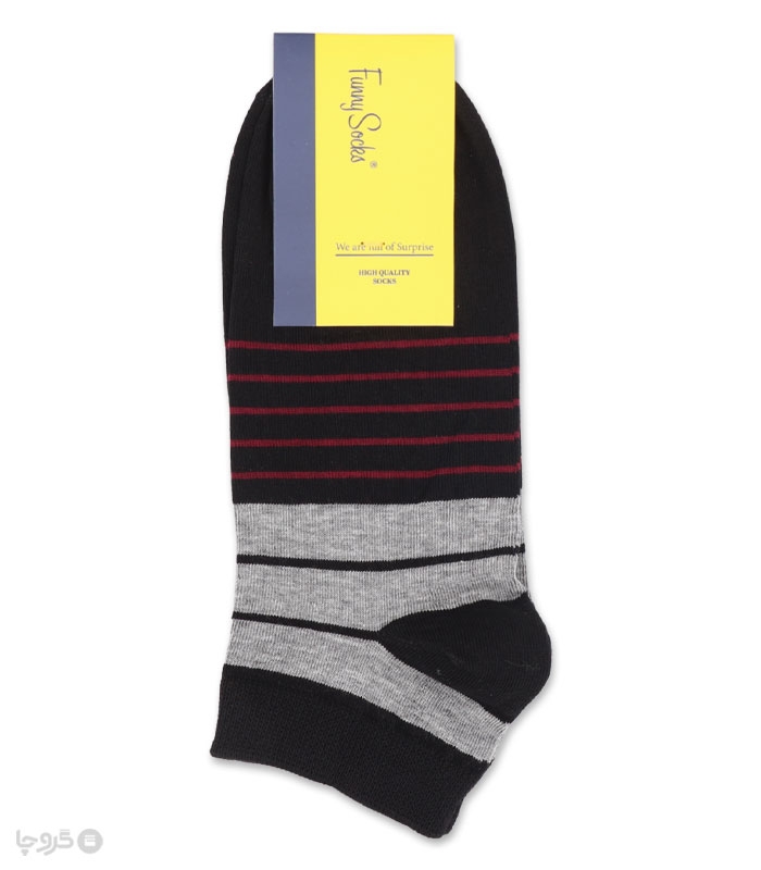 خرید عمده پک جوراب مچی مردانه Funny Socks فانی ساکس کد 85115 - جعبه 12 عددی