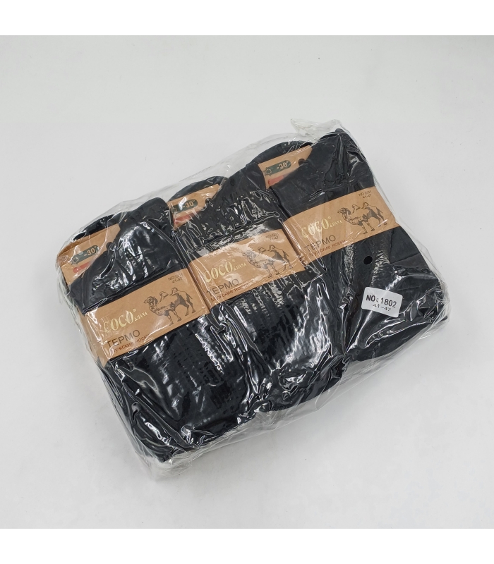 خرید عمده پک جوراب پشمی ژاکارد ساقدار مردانه کوکو اند هانا - بسته 12 جفتی