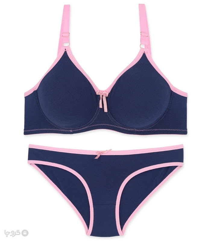 پک ست شورت و سوتین نخی فنردار ایزابلا کد 503 - بسته 4 عددی