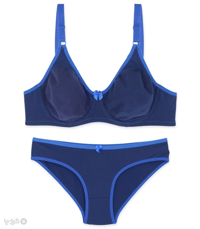 پک ست شورت و سوتین نخی فنردار ایزابلا کد 503 - بسته 4 عددی