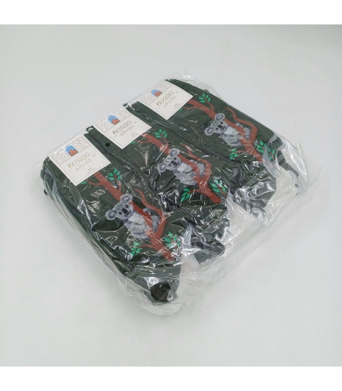 خرید عمده پک جوراب ساقدار زنانه Moxiao ماکسیو طرح کوآلا - بسته 12 جفتی