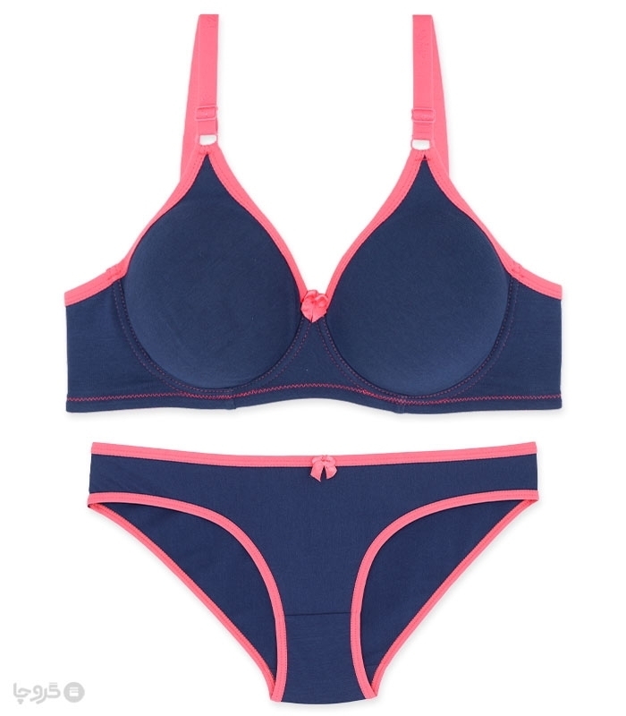 پک ست شورت و سوتین نخی فنردار ایزابلا کد 503 - بسته 4 عددی