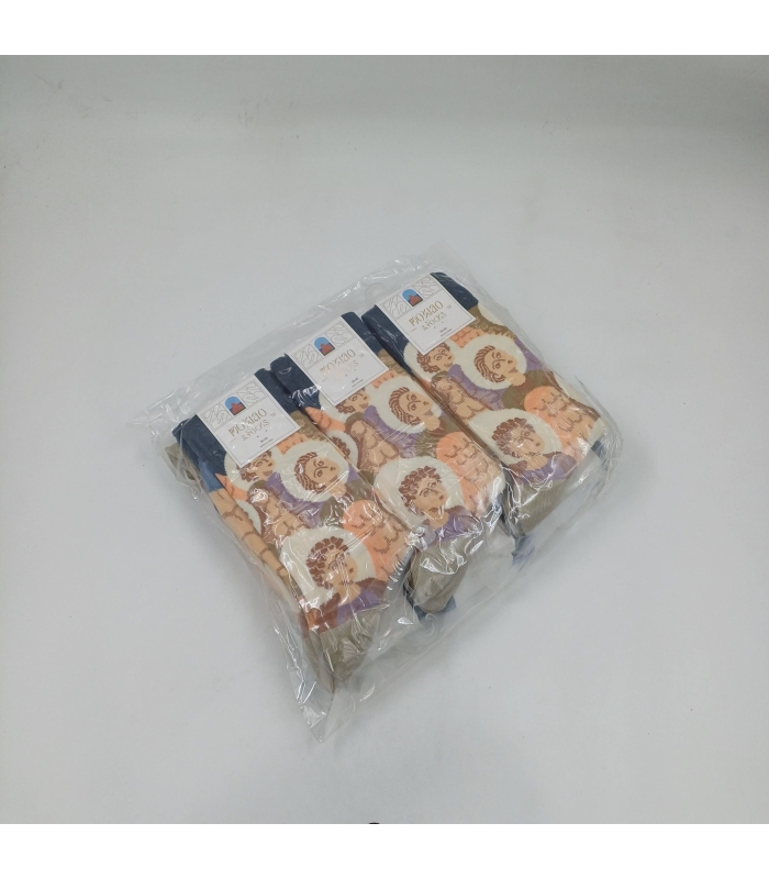 خرید عمده پک جوراب ساقدار زنانه Moxiao ماکسیو طرح انسان - بسته 12 جفتی