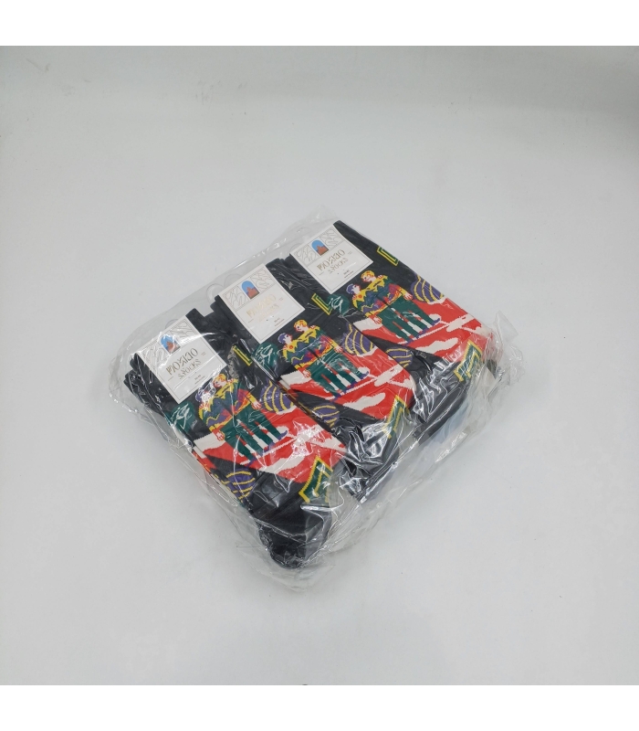 خرید عمده پک جوراب ساقدار زنانه Moxiao ماکسیو طرح رفیق - بسته 12 جفتی