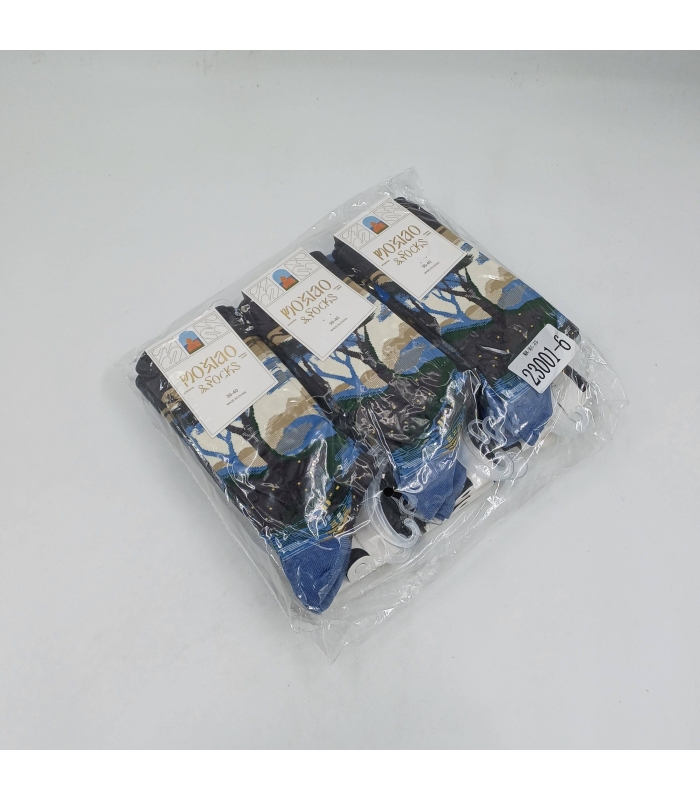 خرید عمده پک جوراب ساقدار زنانه Moxiao ماکسیو طرح شب - بسته 12 جفتی