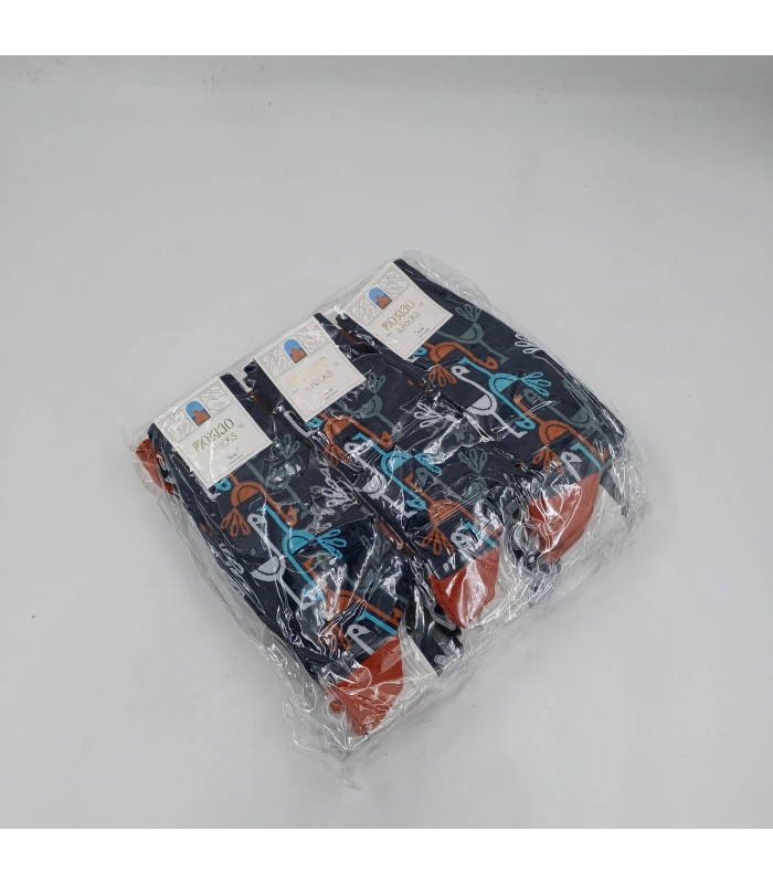 خرید عمده پک جوراب ساقدار زنانه Moxiao ماکسیو طرح لک لک - بسته 12 جفتی