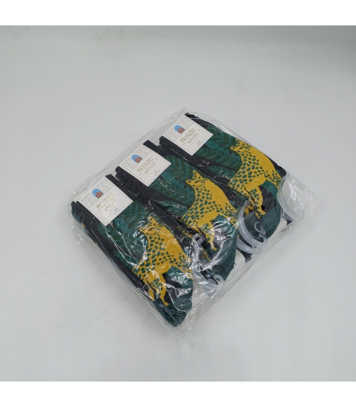 خرید عمده پک جوراب ساقدار زنانه Moxiao ماکسیو طرح پلنگ - بسته 12 جفتی