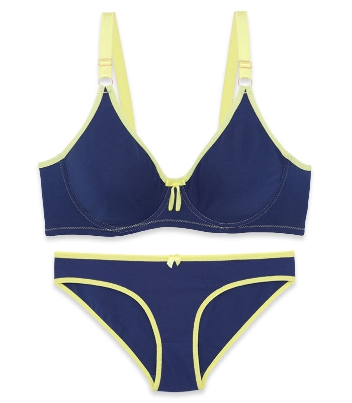 پک ست شورت و سوتین نخی فنردار ایزابلا کد 503 - بسته 4 عددی