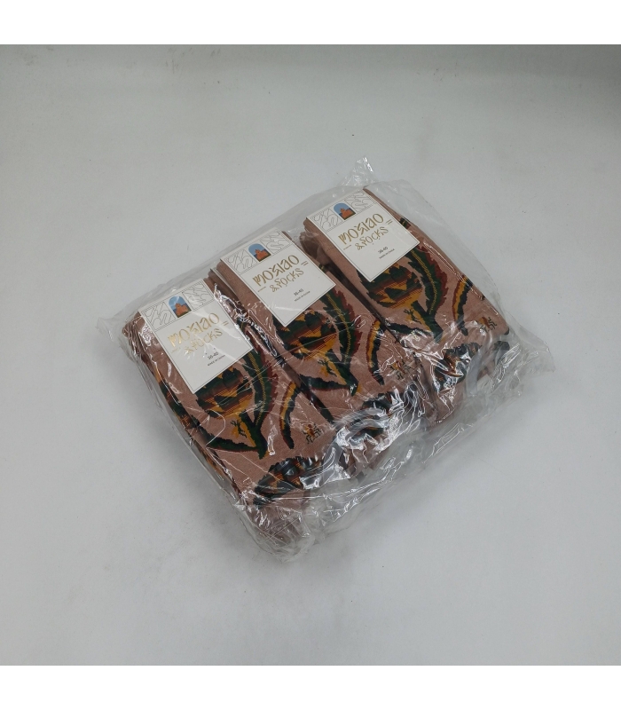 خرید عمده پک جوراب ساقدار زنانه Moxiao ماکسیو طرح مارچوبه - بسته 12 جفتی