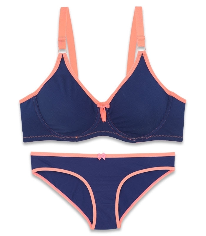 پک ست شورت و سوتین نخی فنردار ایزابلا کد 503 - بسته 4 عددی