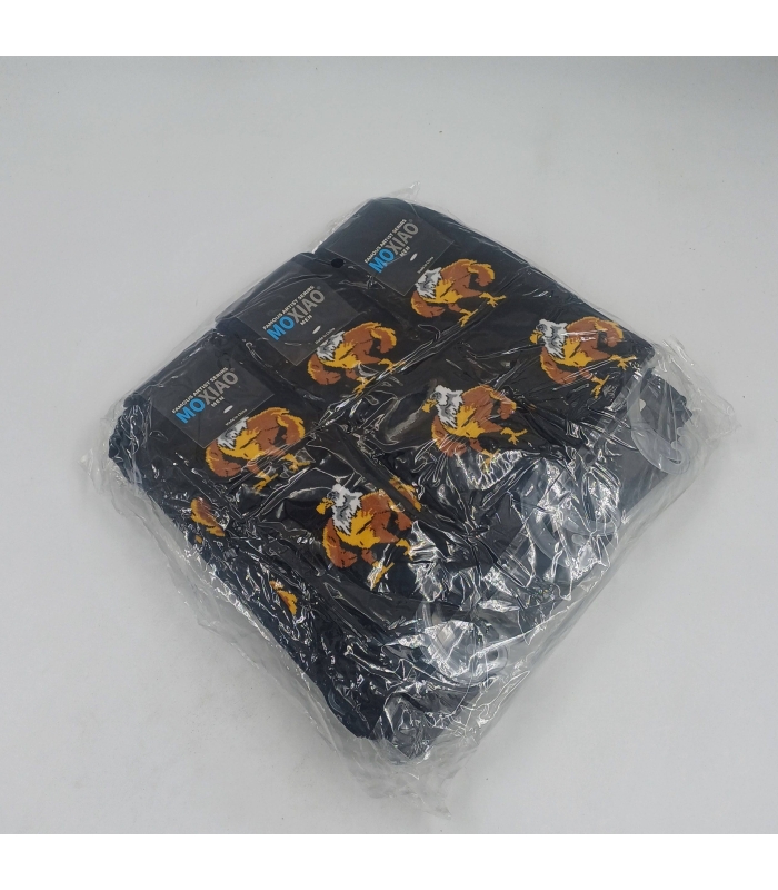 خرید عمده پک جوراب ساقدار مردانه ماکسیو Moxiao طرح عقاب - بسته 12 جفتی