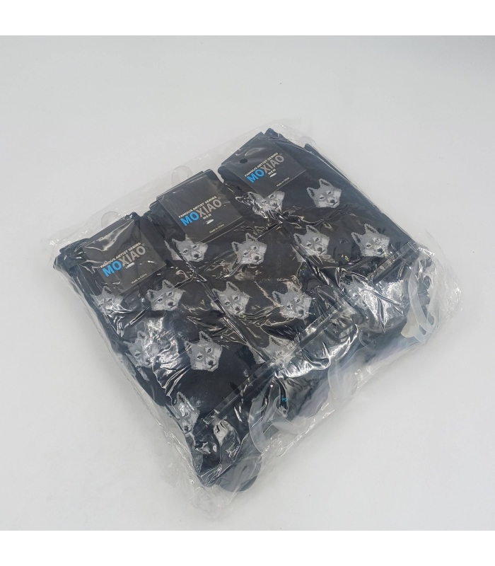 خرید عمده پک جوراب ساقدار مردانه ماکسیو Moxiao طرح گرگ - بسته 12 جفتی