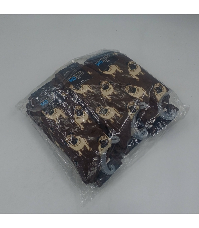 خرید عمده پک جوراب ساقدار مردانه ماکسیو Moxiao طرح سگ - بسته 12 جفتی