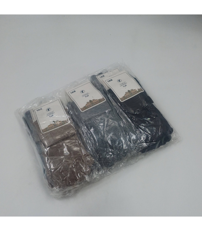 خرید عمده پک جوراب نیم ساق زنانه یوگا انگشتی طرح ساده - بسته 12 جفتی