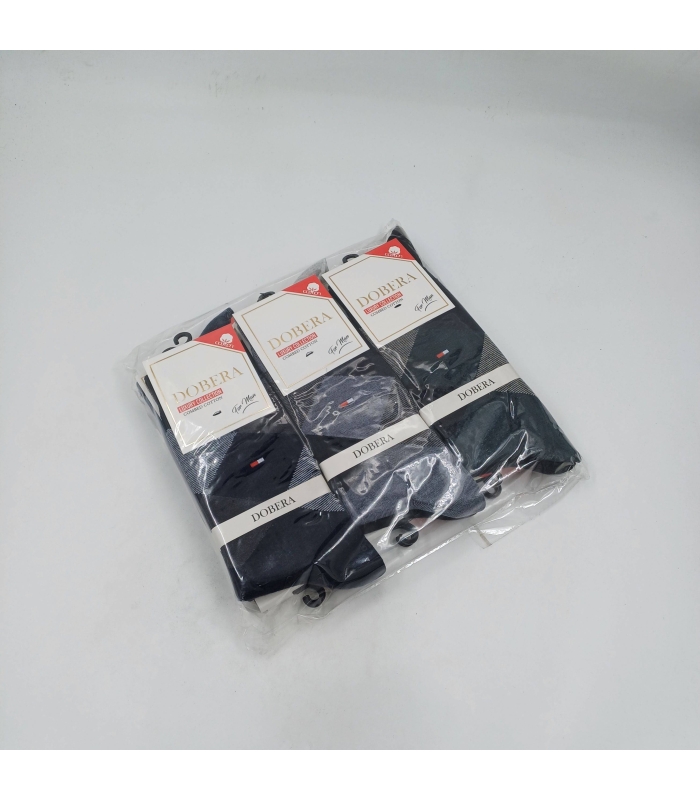 خرید عمده پک جوراب ساقدار مردانه دوبرا Dobera نخ هندی طرح آرگایل Tommy - بسته 12 جفتی