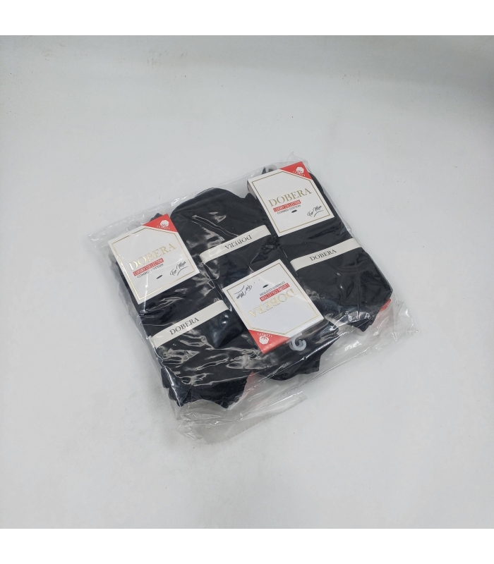 خرید عمده پک جوراب مچی مردانه دوبرا Dobera نخ هندی طرح ساده - بسته 12 جفتی