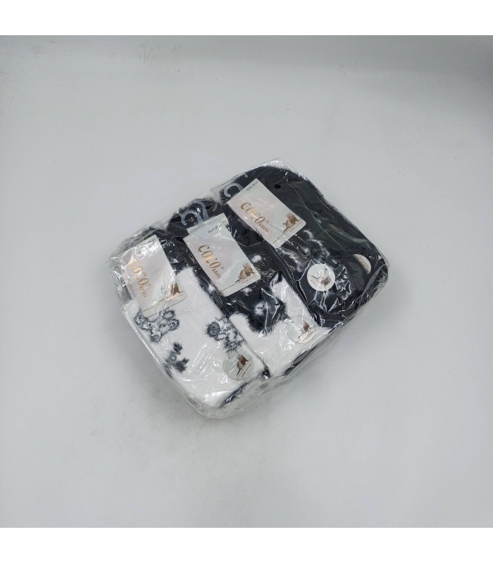 خرید عمده پک جوراب موهر ساقدار زنانه Coco & Hana کوکو اند هانا طرح تدی