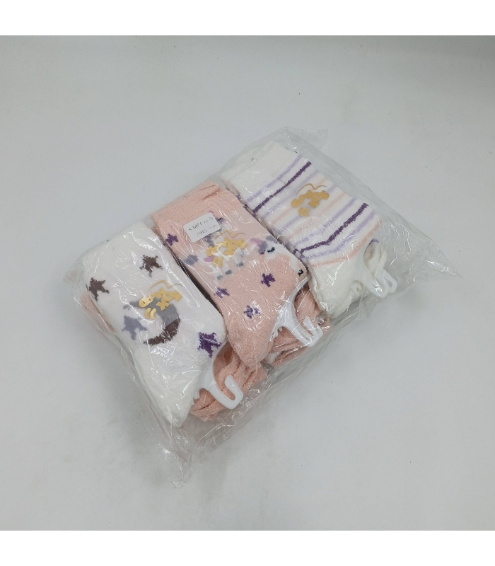 خرید عمده پک جوراب بوکله ساقدار زنانه طرح تکشاخ