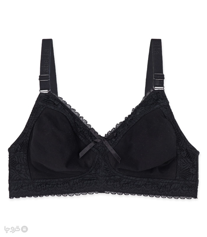 خرید عمده  پک سوتین پرسی نخ و دانتل بدون فنر ایزابلا کد 0155 - بسته 4 عددی