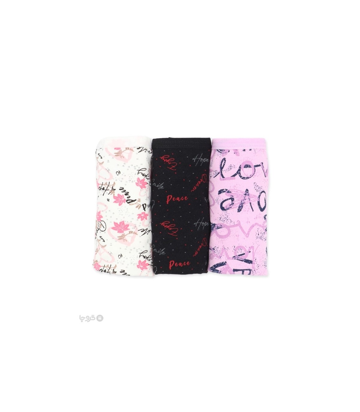 خرید عمده پک شورت زنانه اسلیپ نخی Misspel میسپل کد 4000 میکس طرح‌دار - 4 بسته 3 عددی