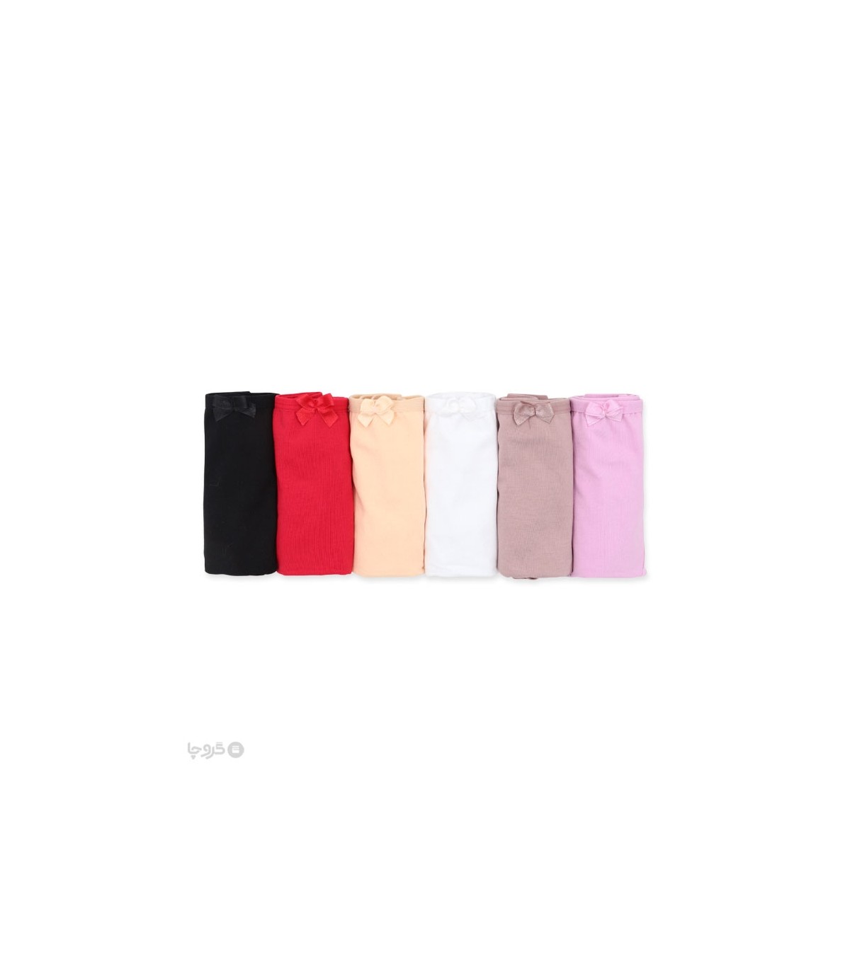 خرید عمده پک شورت زنانه اسلیپ نخی Misspel میسپل کد 2000 میکس ساده - 2 بسته 6 عددی