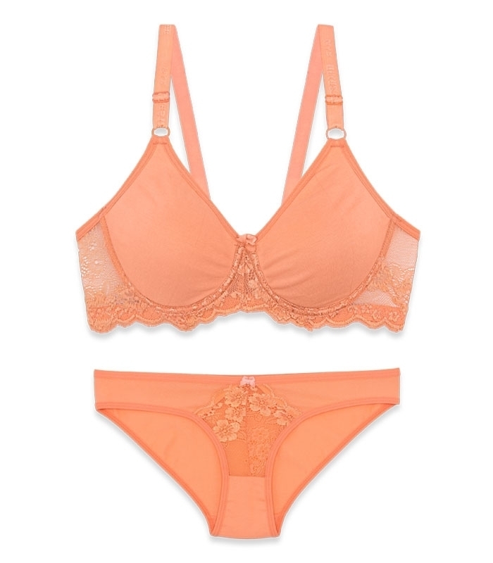 پک ست شورت و سوتین پرسی نخ و دانتل فنردار ایزابلا کد 0170 - بسته 4 عددی