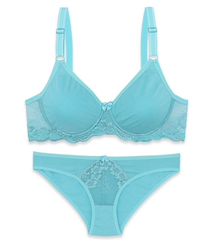 پک ست شورت و سوتین پرسی نخ و دانتل فنردار ایزابلا کد 0170 - بسته 4 عددی