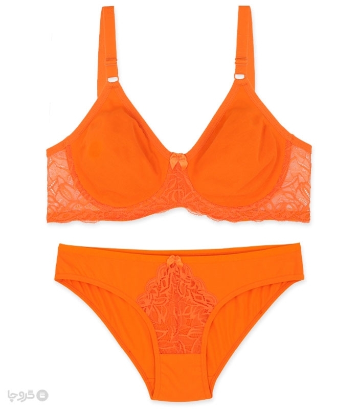 پک ست شورت و سوتین پرسی نخ و دانتل فنردار ایزابلا کد 0170 - بسته 4 عددی