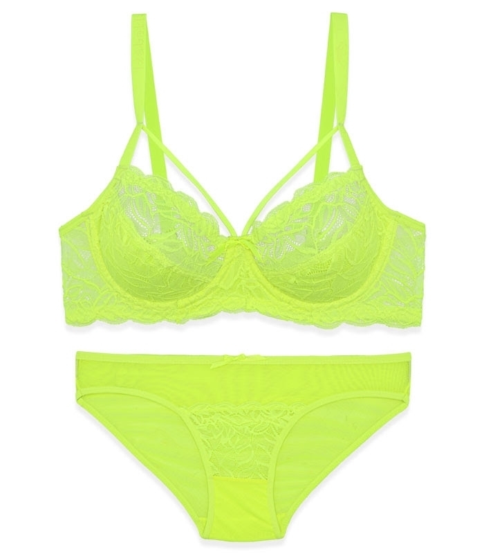 پک ست شورت و سوتین دانتل فنردار ایزابلا کد 610 - بسته 4 عددی